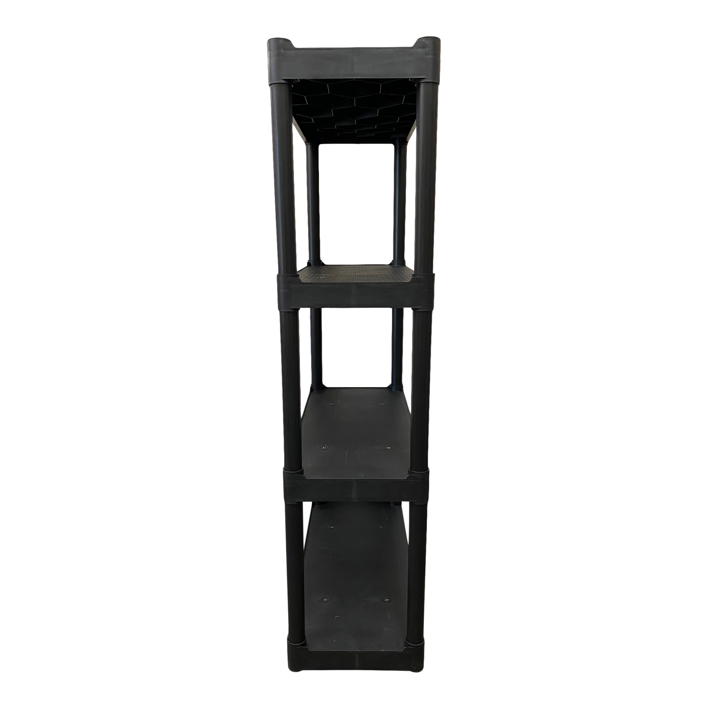 SKILCRAFT® 7125-01-667-2785: Black Four-Shelf Open Storage Unit