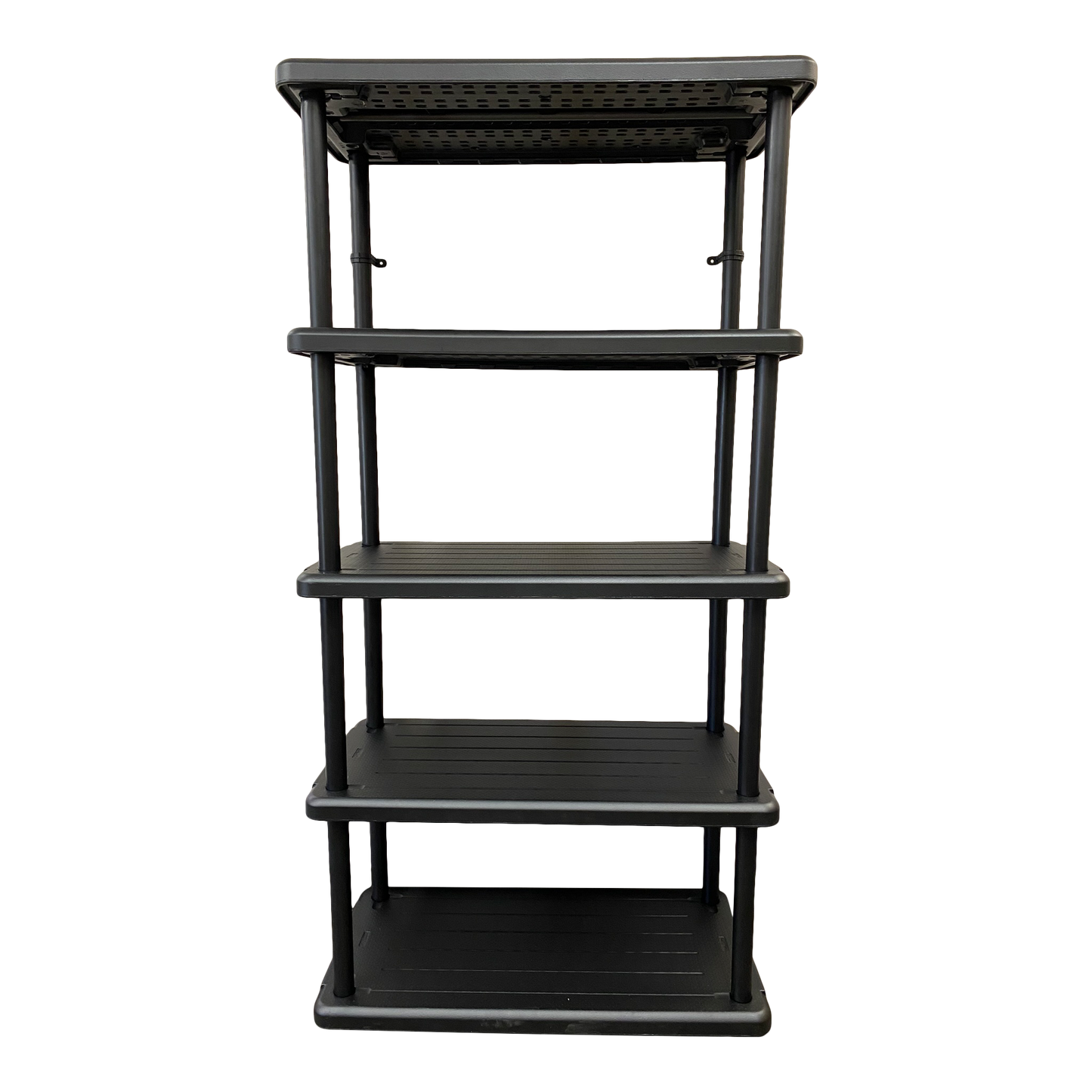 SKILCRAFT® 7125-01-667-2788: Black Five-Shelf Open Storage Unit