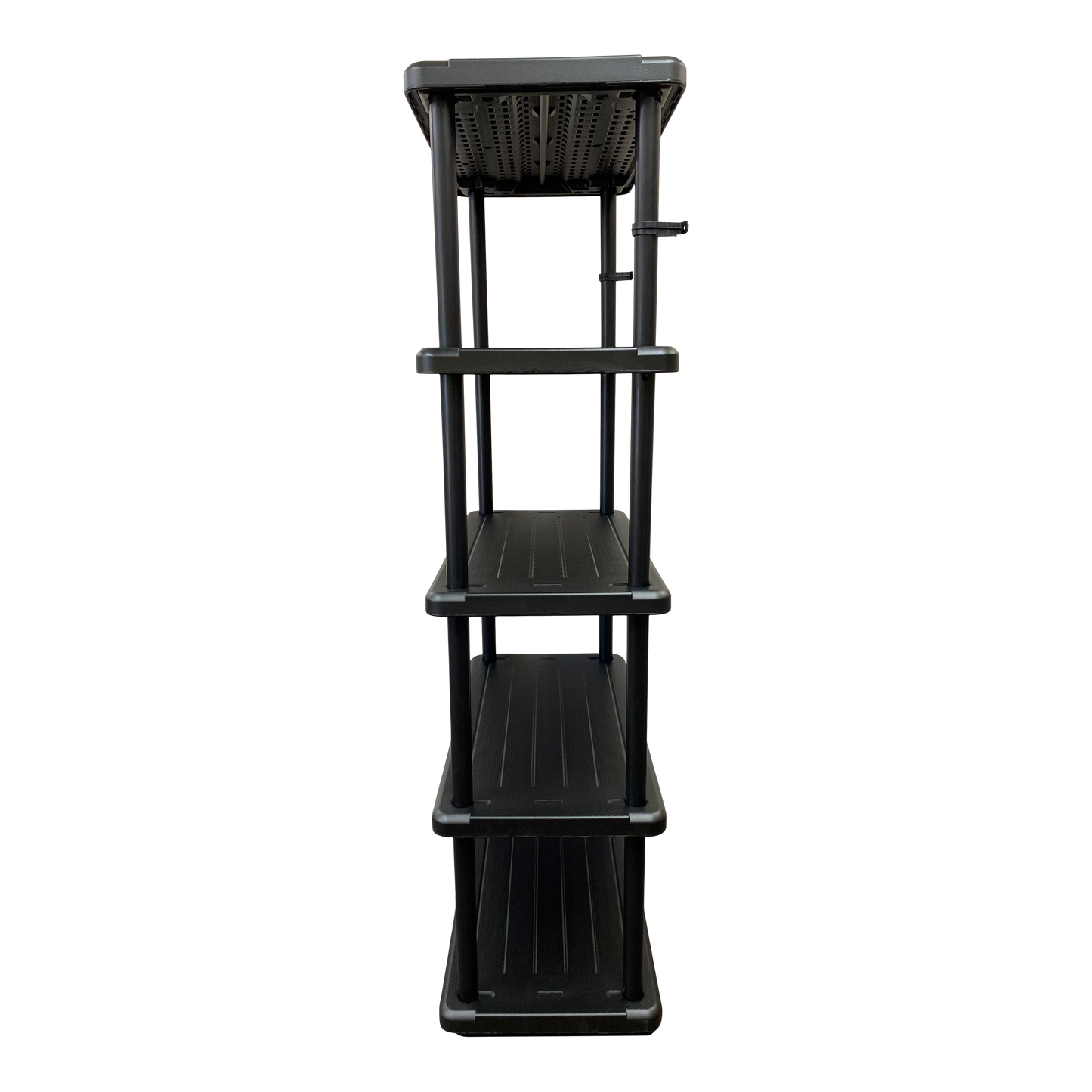 SKILCRAFT® 7125-01-667-2788: Black Five-Shelf Open Storage Unit