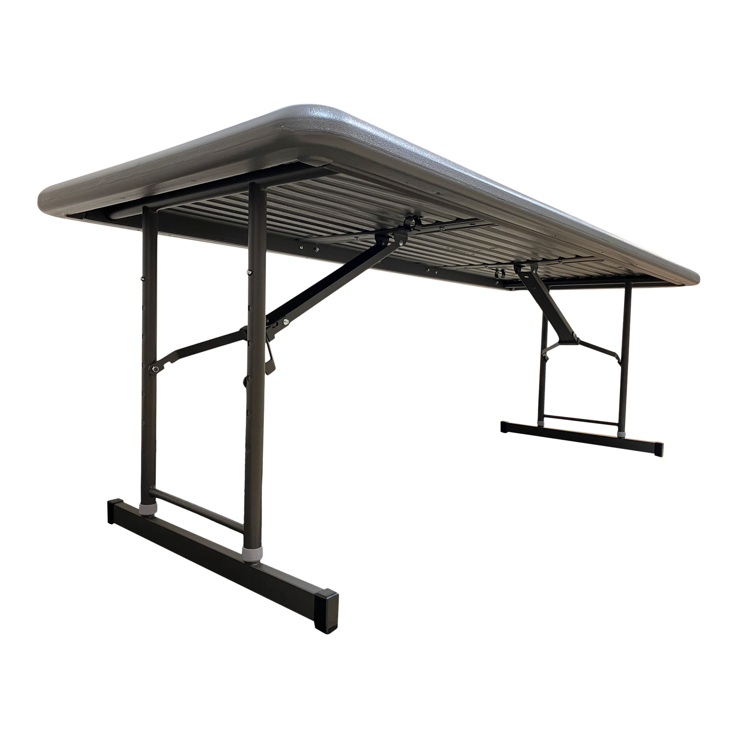 SKILCRAFT® 7110-01-711-0903: Charcoal Six-Foot Adjustable Folding Table 600 LB