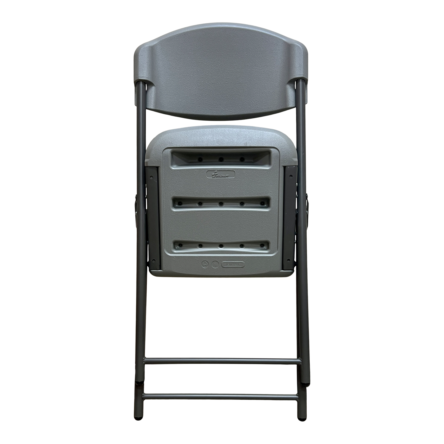 SKILCRAFT® 7105-01-697-6033: Charcoal Single-Pack Folding Chair 350 LB