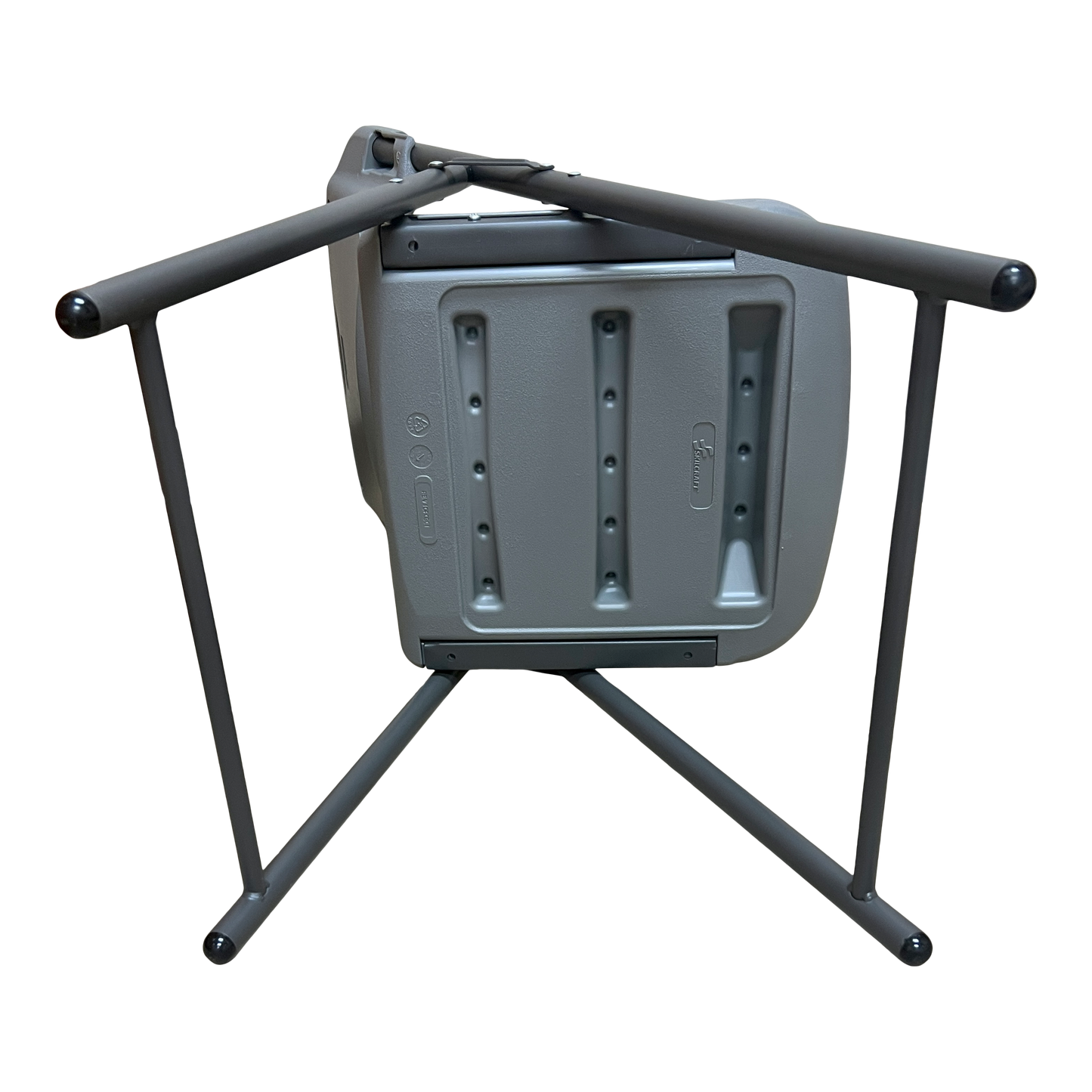 SKILCRAFT® 7105-01-697-6033: Charcoal Single-Pack Folding Chair 350 LB