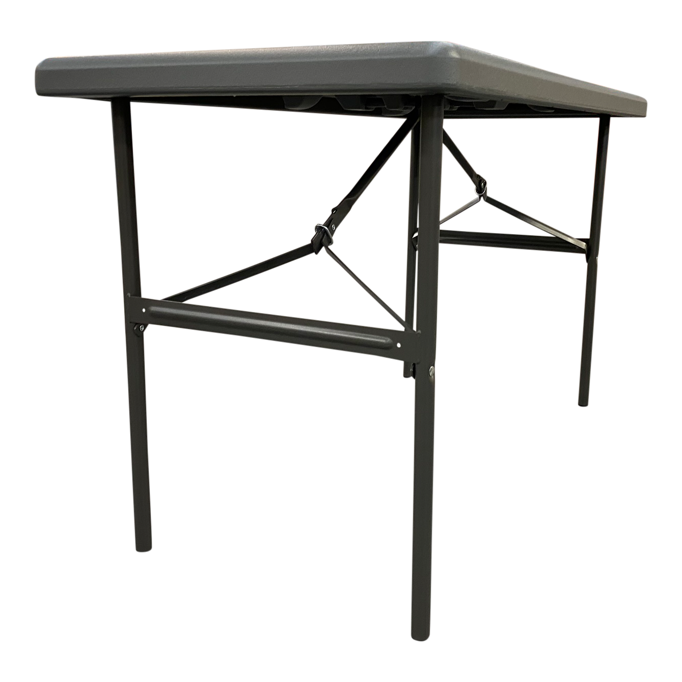 SKILCRAFT® 7105-01-697-6843: Charcoal Four-Foot Folding Table 600 LB