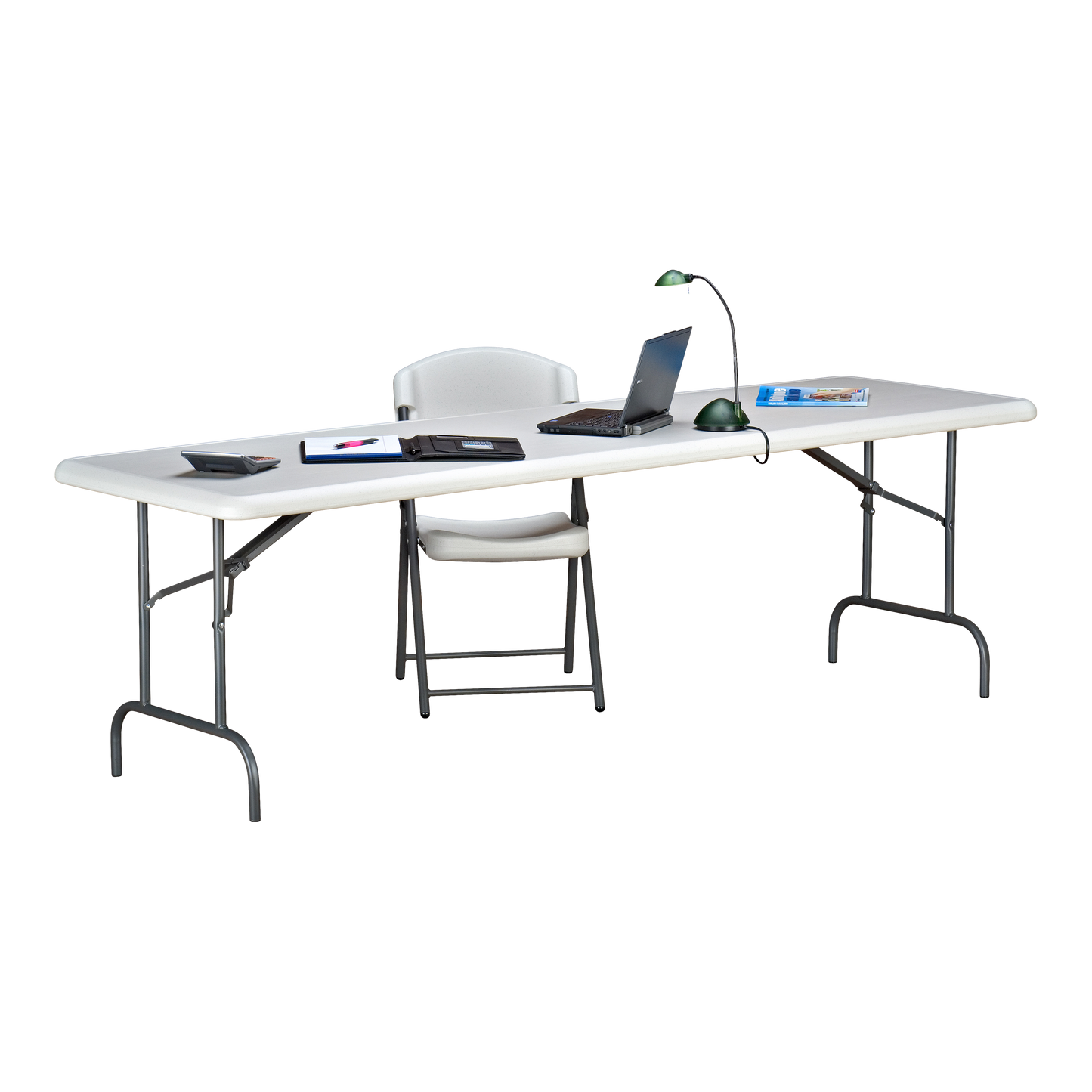 SKILCRAFT® 7105-01-576-6179: Platinum Eight-Foot Folding Table 1200 LB