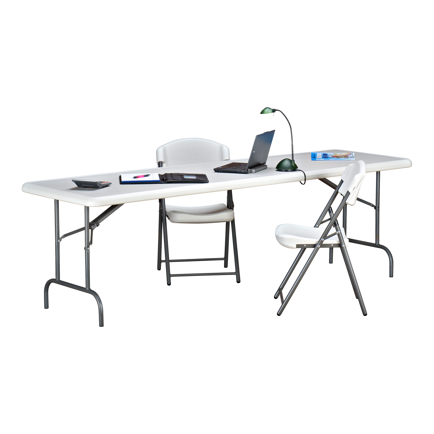 SKILCRAFT® 7105-01-576-6179: Platinum Eight-Foot Folding Table 1200 LB
