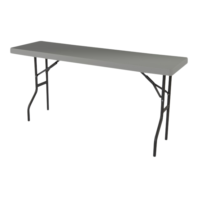 SKILCRAFT® 7110-01-702-5671: Charcoal Six-Foot Utility Folding Table 250 LB