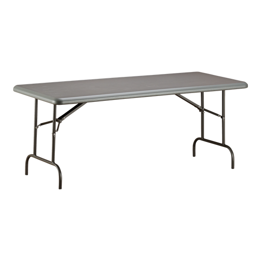 SKILCRAFT® 7195-01-618-3866: Charcoal Six-Foot Folding Table 1200 LB
