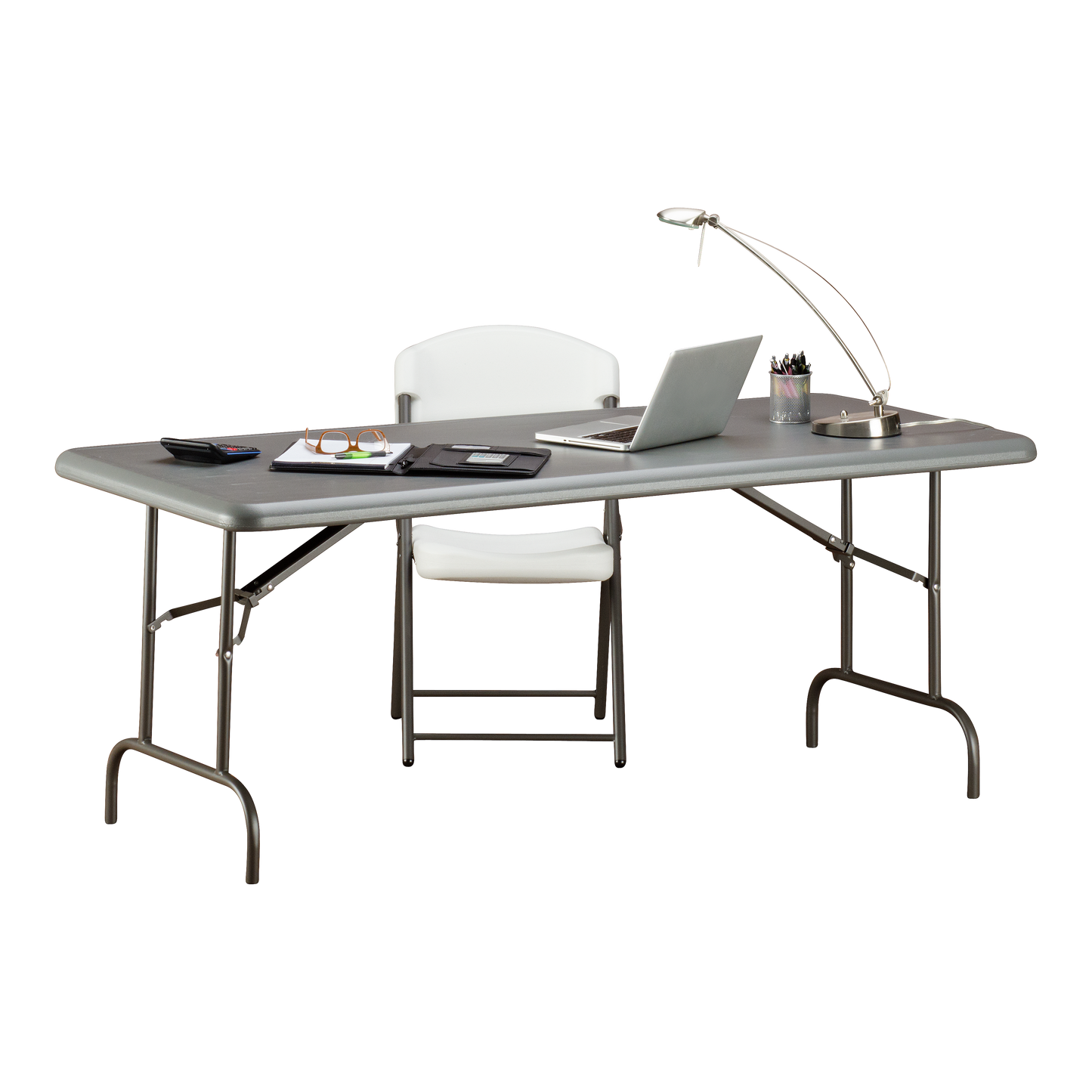 SKILCRAFT® 7195-01-618-3866: Charcoal Six-Foot Folding Table 1200 LB
