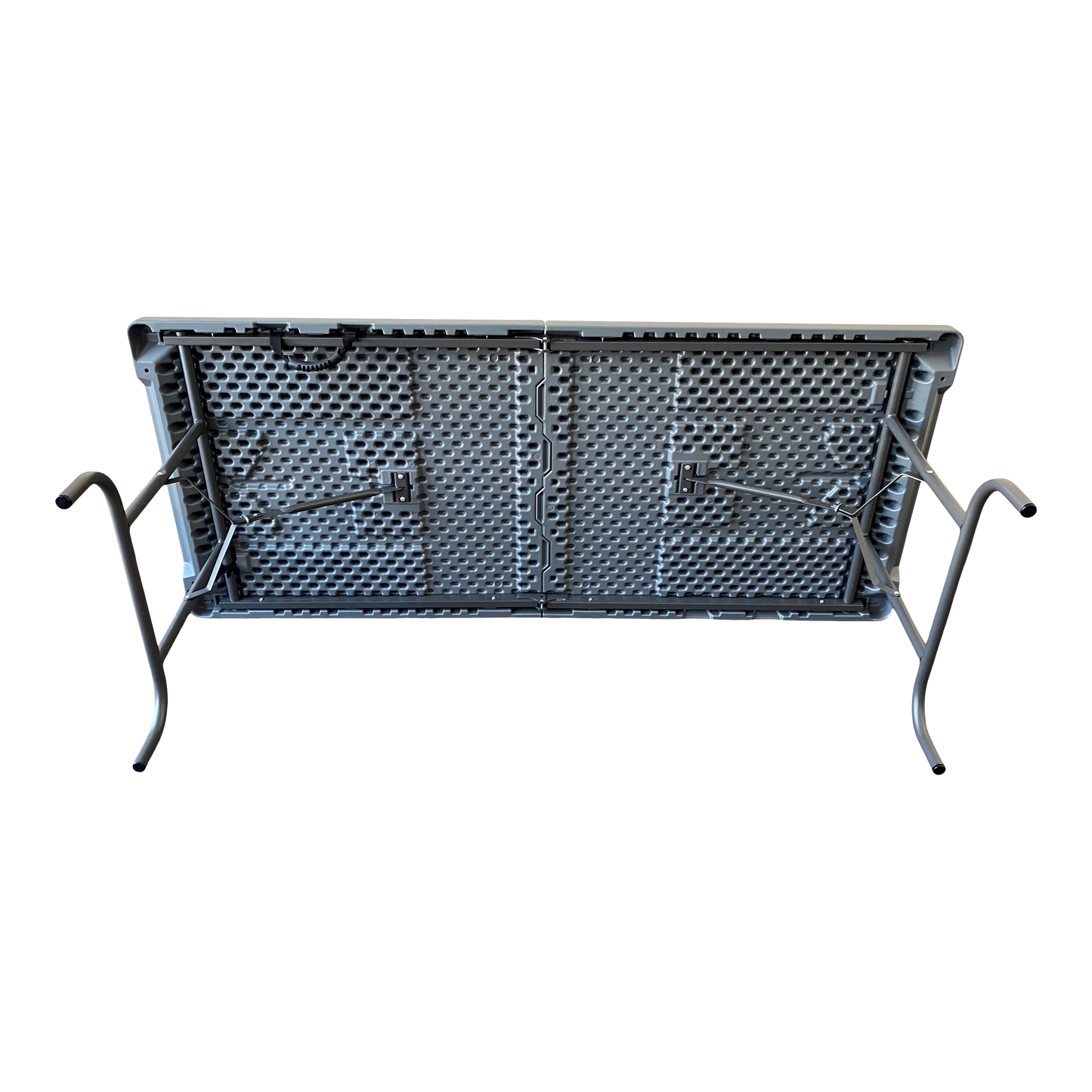 SKILCRAFT® 7110-01-702-5675: Charcoal Five-Foot Bi-Fold Folding Table 250 LB