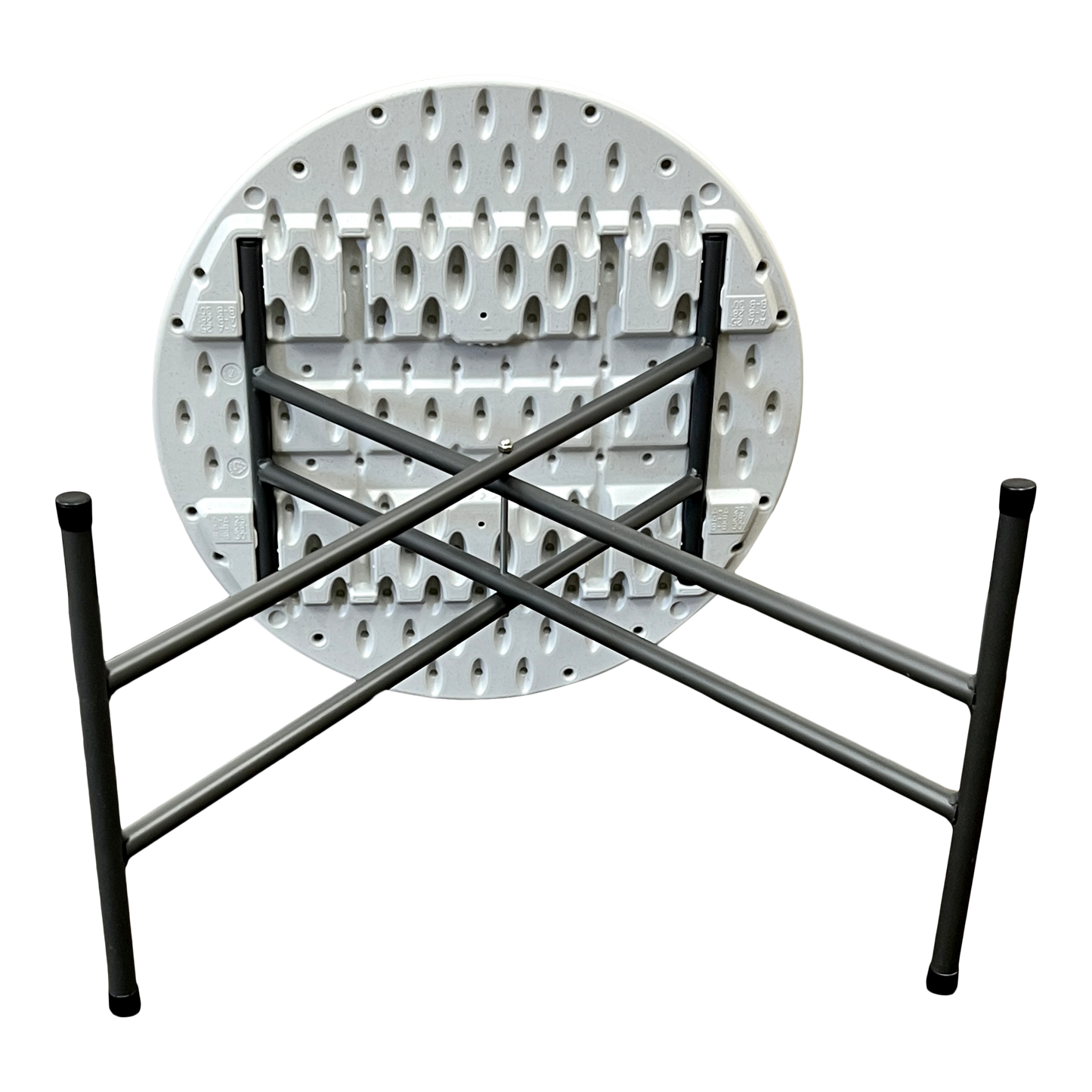 SKILCRAFT® 7110-01-702-6955: Platinum 24" Round Personal Folding Table 25 LB