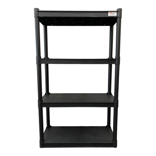 SKILCRAFT® 7125-01-667-2785: Black Four-Shelf Open Storage Unit