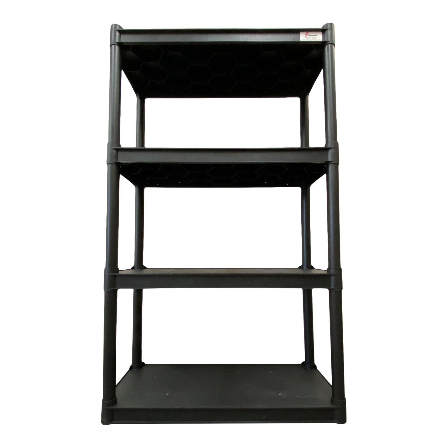 SKILCRAFT® 7125-01-667-2785: Black Four-Shelf Open Storage Unit