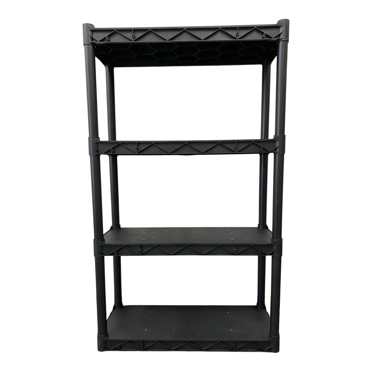 SKILCRAFT® 7125-01-667-2785: Black Four-Shelf Open Storage Unit