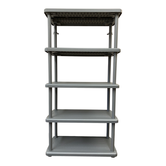 SKILCRAFT® 7125-01-667-2787: Charcoal Five-Shelf Open Storage Unit
