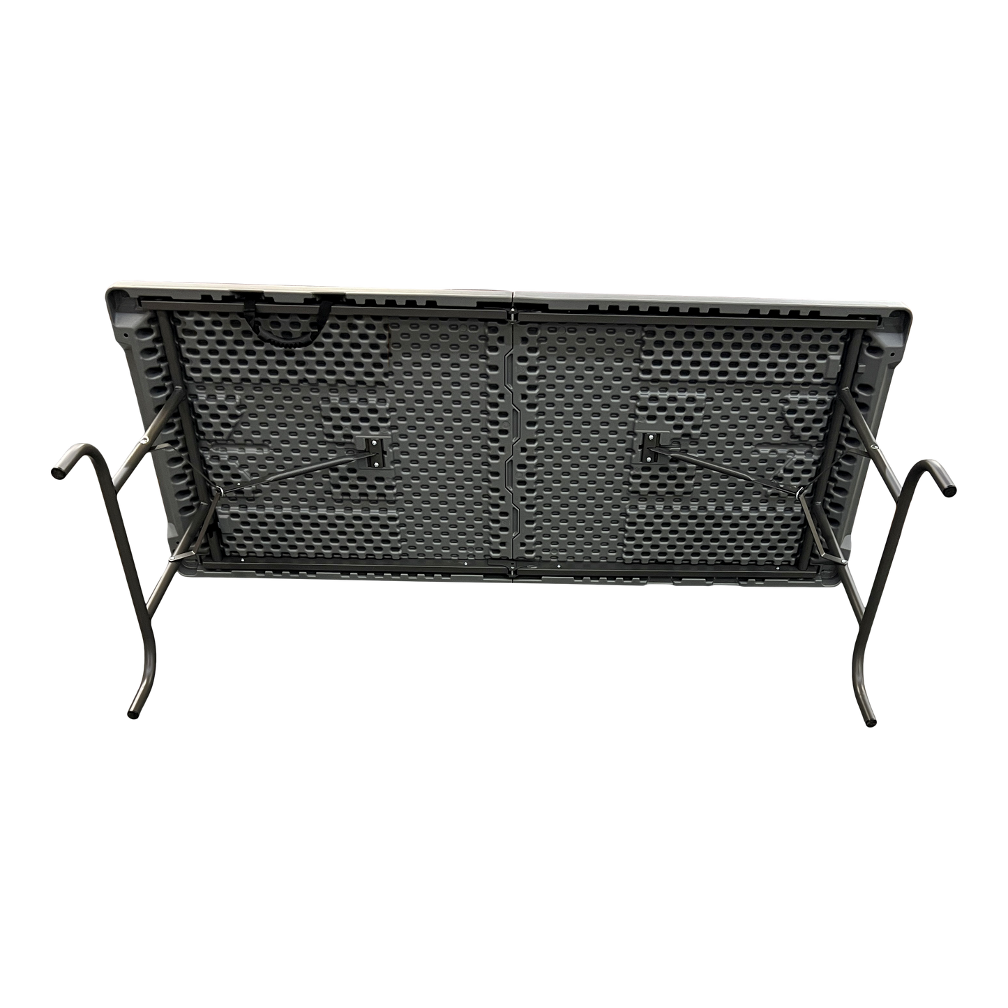 SKILCRAFT® 7110-01-702-5670: Charcoal Six-Foot Bi-Fold Folding Table 250 LB