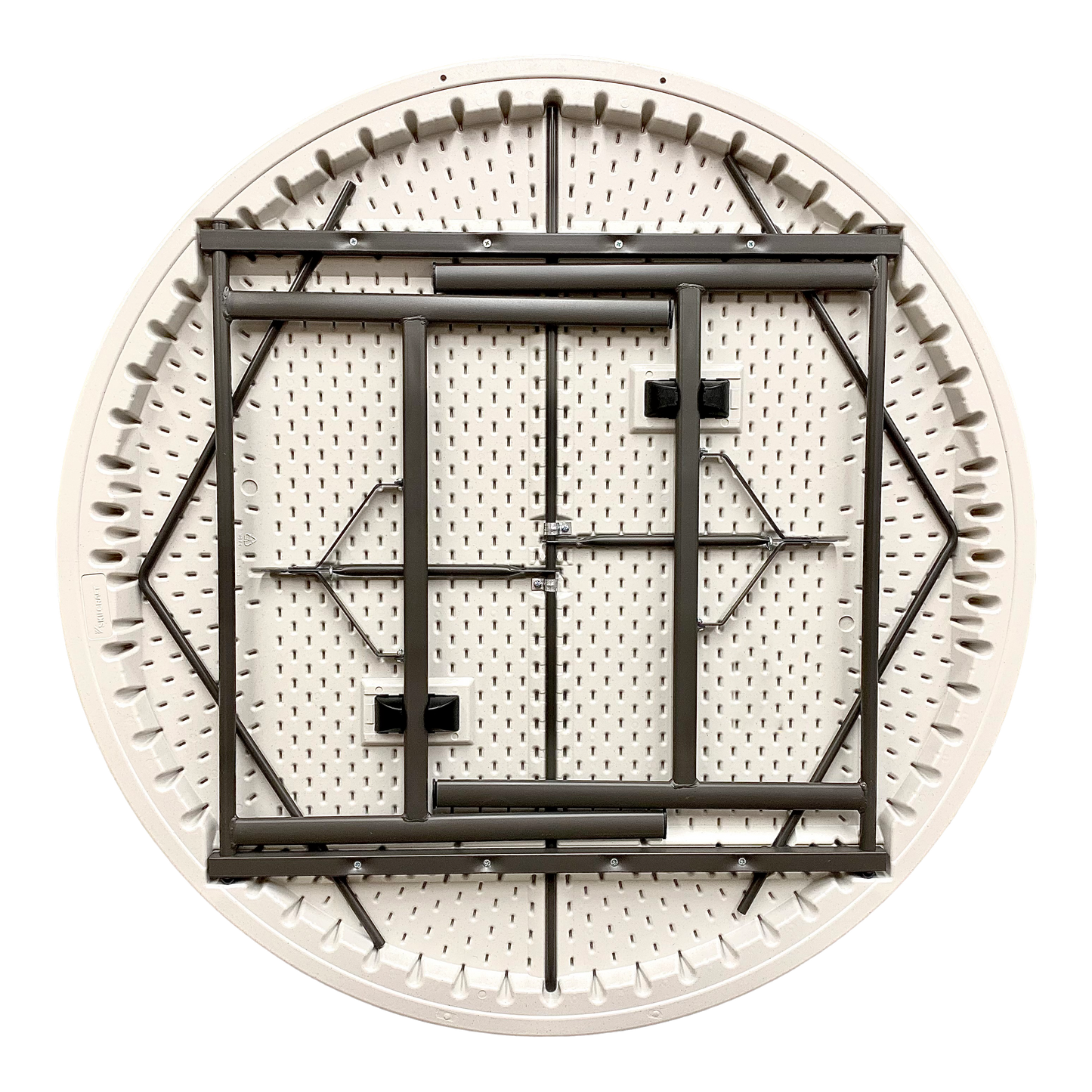 SKILCRAFT® 7195-01-618-3861: Platinum Five-Foot Round Folding Table 600 LB