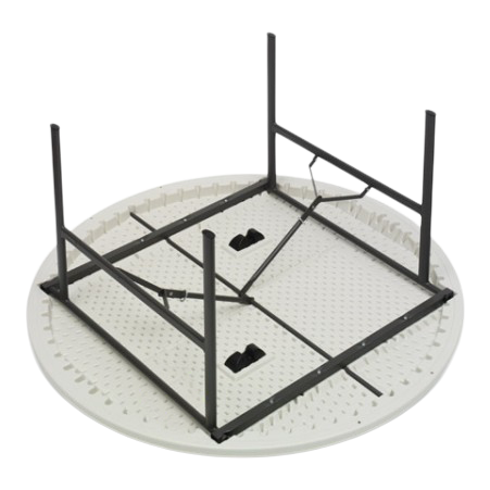 SKILCRAFT® 7195-01-618-3861: Platinum Five-Foot Round Folding Table 600 LB