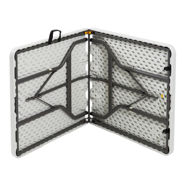 SKILCRAFT® 7195-01-618-3862: Platinum Five-Foot Bi-Fold Folding Table 250 LB