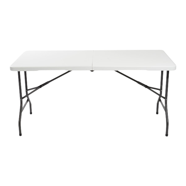 SKILCRAFT® 7195-01-618-3862: Platinum Five-Foot Bi-Fold Folding Table 250 LB