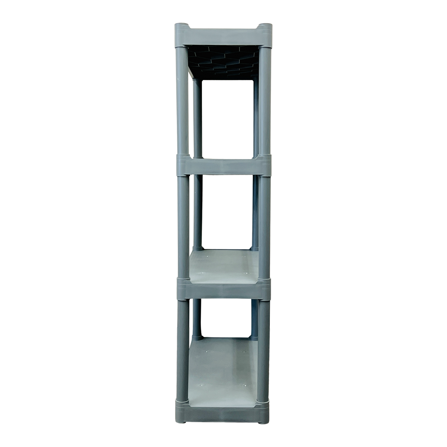 SKILCRAFT® 7125-01-667-2783: Charcoal Four-Shelf Open Storage Unit