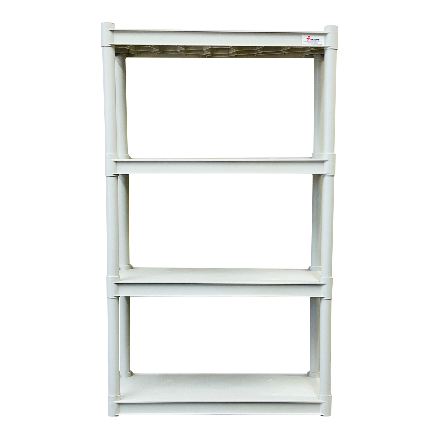 SKILCRAFT® 7125-01-667-2784: Platinum Four-Shelf Open Storage Unit