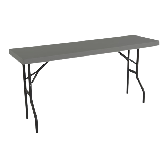 SKILCRAFT® 7110-01-702-5671: Charcoal Six-Foot Utility Folding Table 250 LB