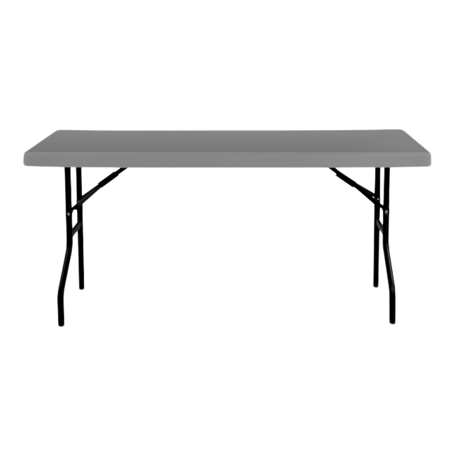 SKILCRAFT® 7110-01-702-5671: Charcoal Six-Foot Utility Folding Table 250 LB