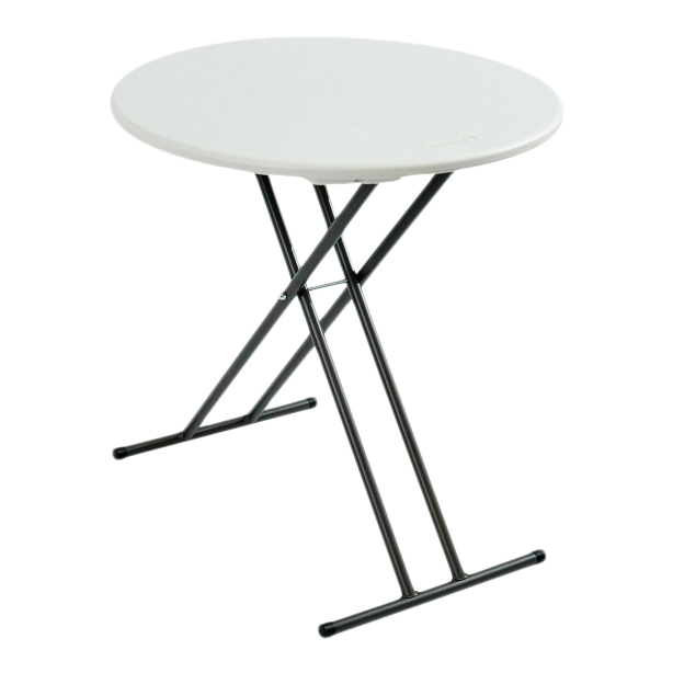 SKILCRAFT® 7110-01-702-6955: Platinum 24" Round Personal Folding Table 25 LB