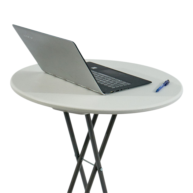 SKILCRAFT® 7110-01-702-6955: Platinum 24" Round Personal Folding Table 25 LB